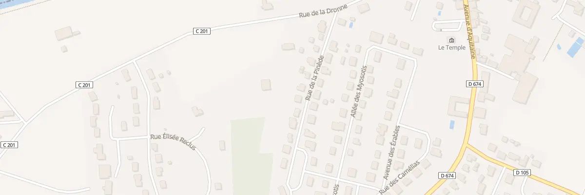 Plan du 12 Rue de la Pinède à La Roche-Chalais