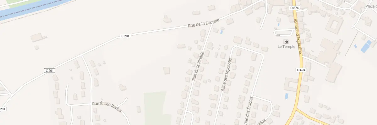 Plan du 8 Rue de la Pinède à La Roche-Chalais