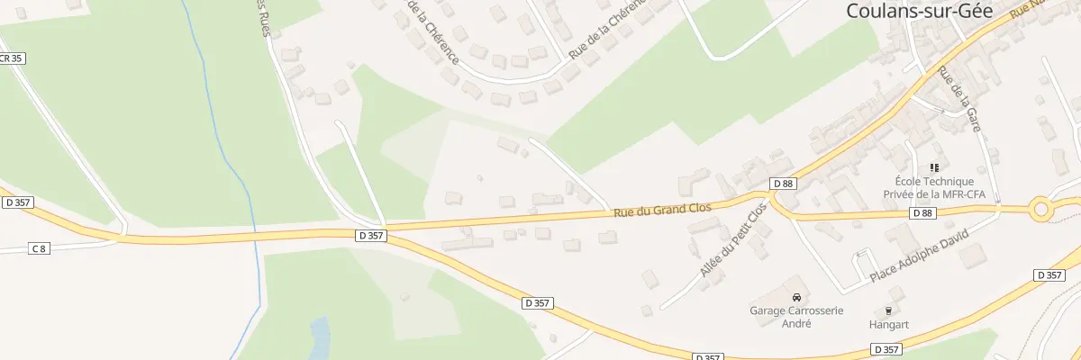 Plan du 8 Rue du Grand Clos à Coulans-sur-Gée