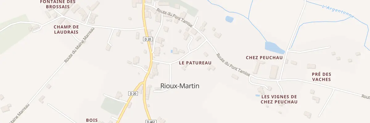 Plan du 4 Rue du Patureau à Rioux-Martin