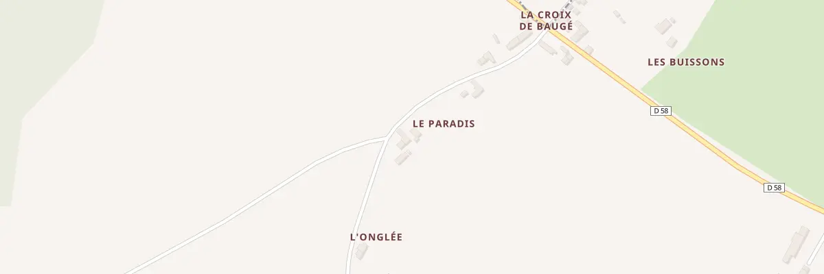 Plan du 217 Rte de la Croix de Bauge à Mouliherne