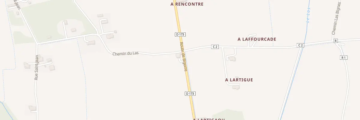 Plan du 2 Rte de Bigorre à Préchac-sur-Adour