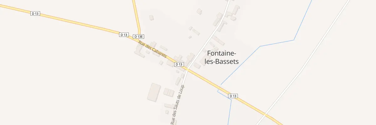Plan du 13 Rue de la Clé des Champs à Fontaine-les-Bassets