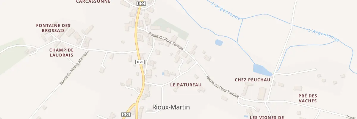Plan du 5050 Le Bourg à Rioux-Martin