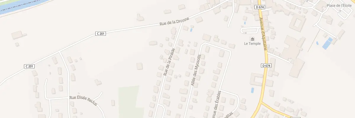 Plan du 7 Rue de la Pinède à La Roche-Chalais