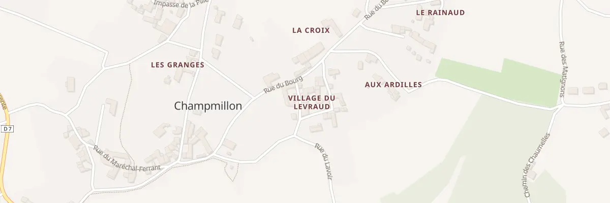 Plan du 5088 Village du Levraud à Champmillon