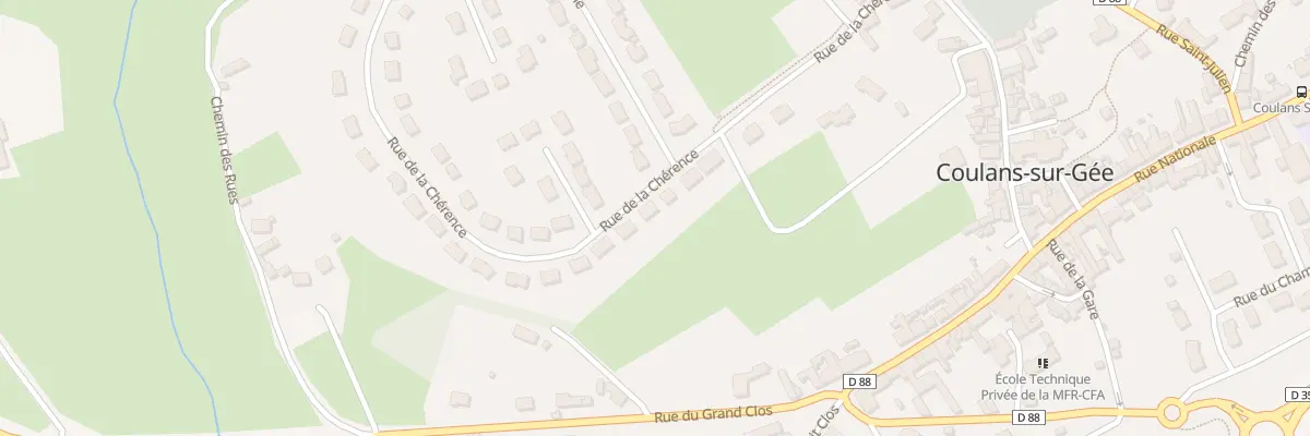 Plan du 17 Rue de la Chérence à Coulans-sur-Gée
