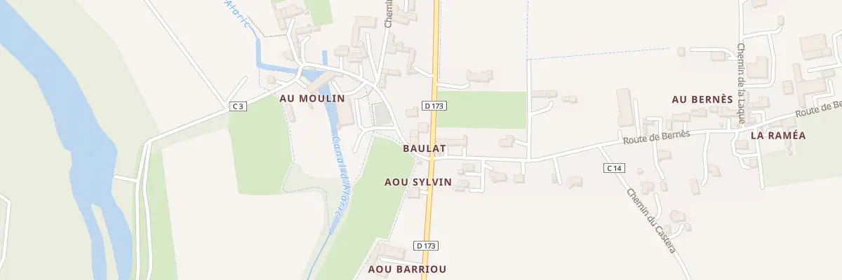 Plan du 4 Rte des Pyrénées à Jû-Belloc