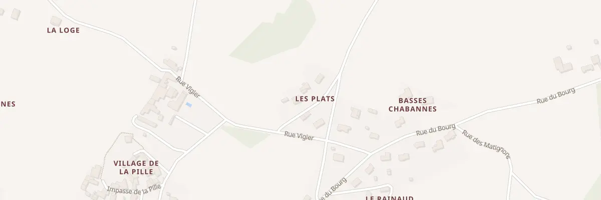 Plan du 5129 Les Plats à Champmillon