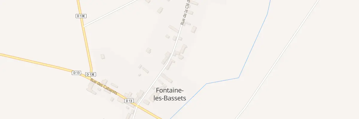 Plan du 158 Rue de la Clé des Champs à Fontaine-les-Bassets