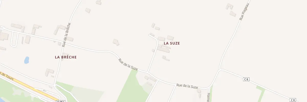 Plan du 8 Rue de la Suze à Varennes-sur-Loire