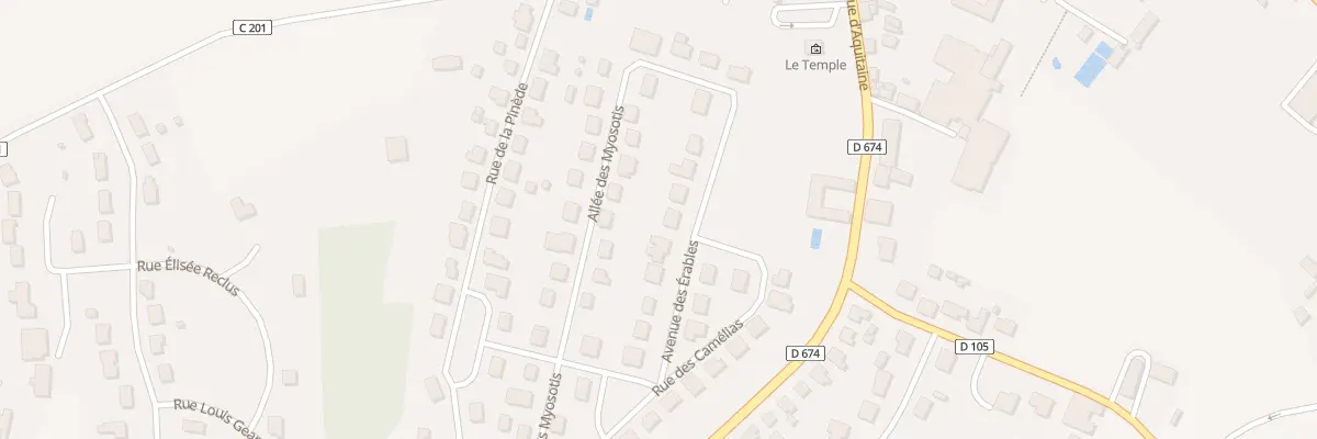 Plan du 10 Av des Erables à La Roche-Chalais