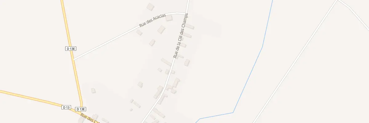 Plan du 240 Rue de la Clé des Champs à Fontaine-les-Bassets