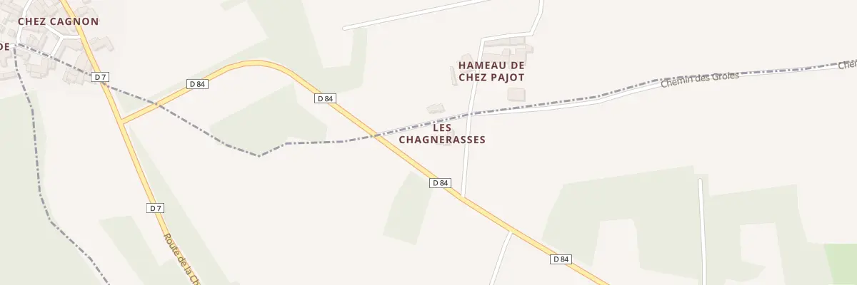 Plan du 1 Che des Chagnerasses à Sireuil