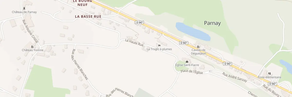 Plan du 12 Vc La Haute Rue à Parnay