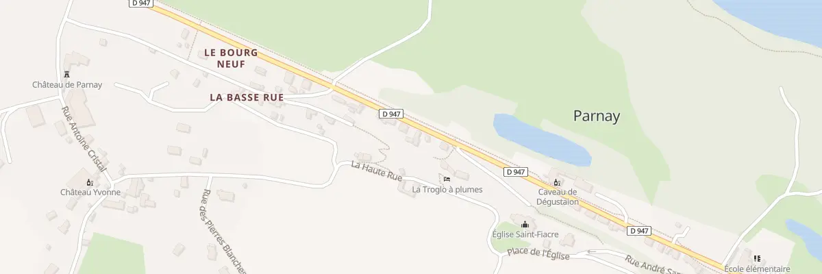 Plan du 43 Rte de Saumur à Parnay