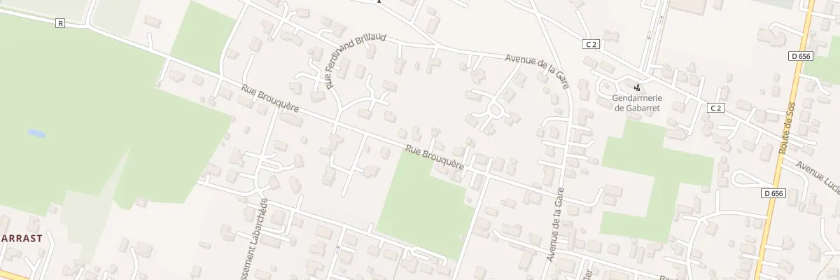 Plan du 184 Rue Brouquère à Gabarret