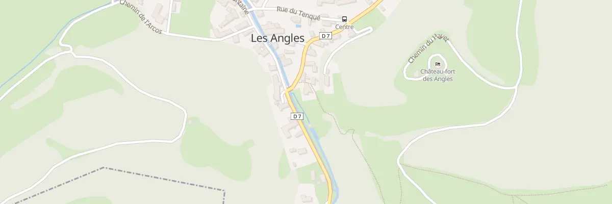 Plan du 2 Rue de la Baronnie aux Angles