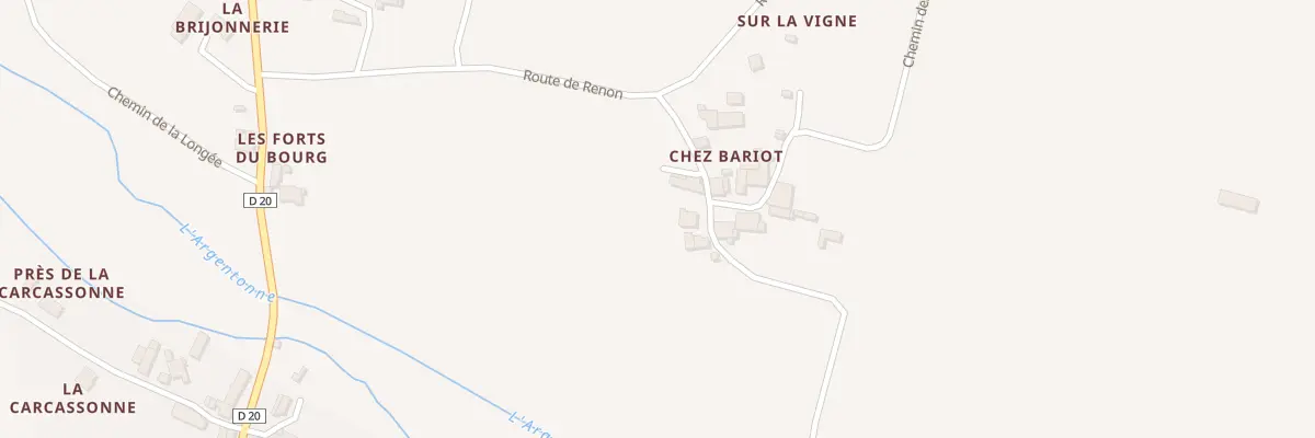 Plan du 8 Che de Bariot à Rioux-Martin