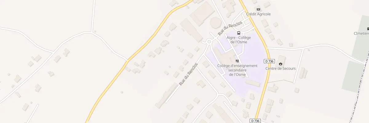 Plan du 6 Rue du Renclos à Aigre