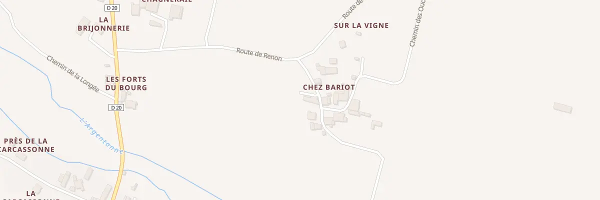 Plan du 4 Che de Bariot à Rioux-Martin