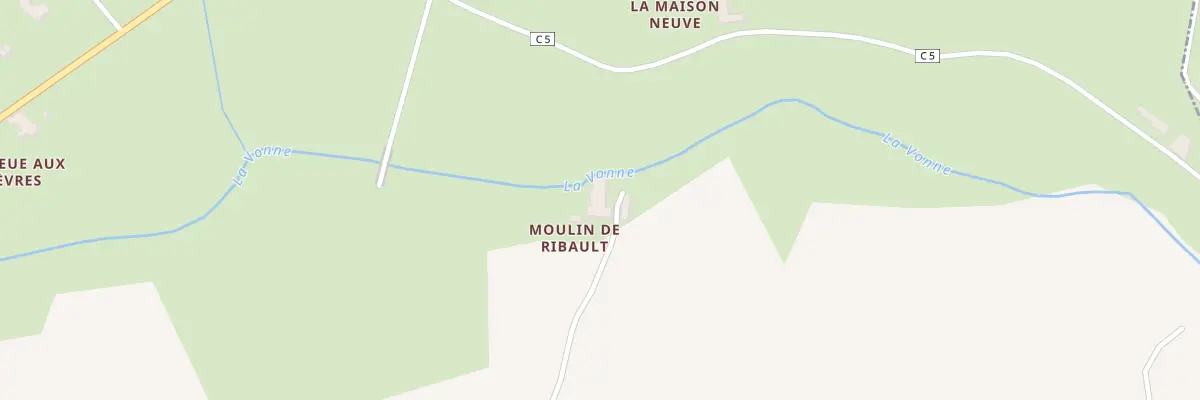 Plan du 5351 Moulin de Ribault à Sanxay