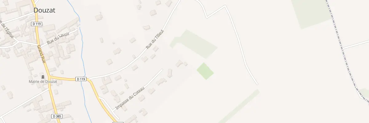Plan du 174 Imp du Coteau à Douzat