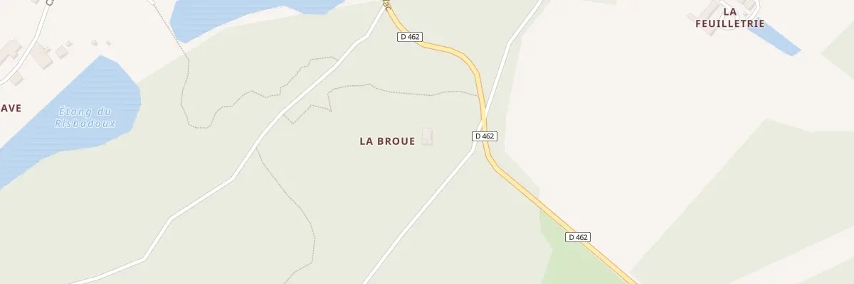 Plan du 2 Che de la Broue à Rioux-Martin