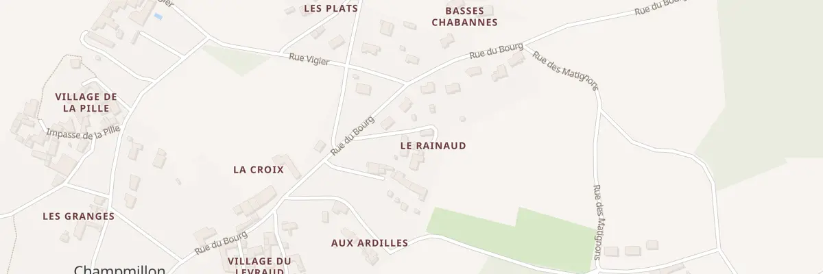 Plan du 78 Imp de Rainaud à Champmillon