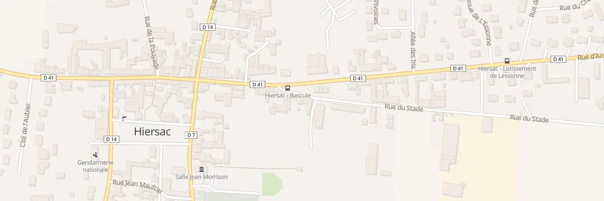 Plan du 8 Rue du Stade à Hiersac