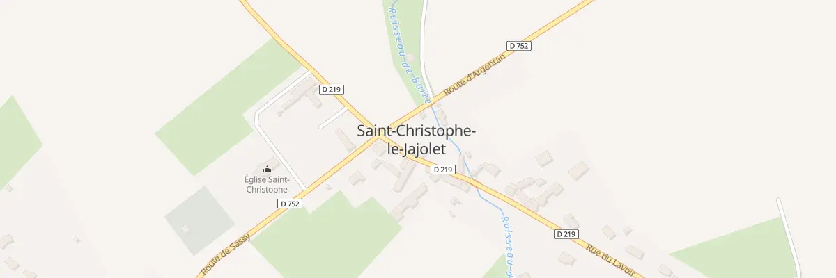 Plan du 2 Rte d’Argentan St Christophe à Boischampré