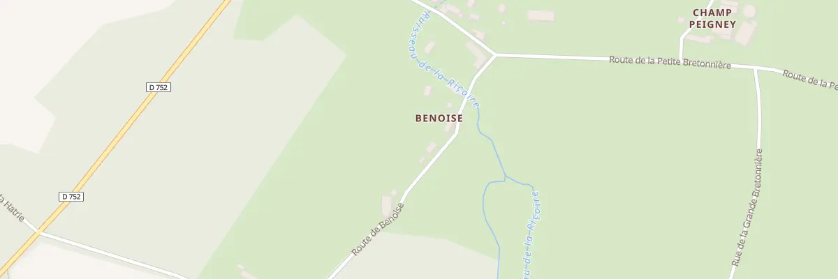 Plan du 10 Benoise à Boischampré