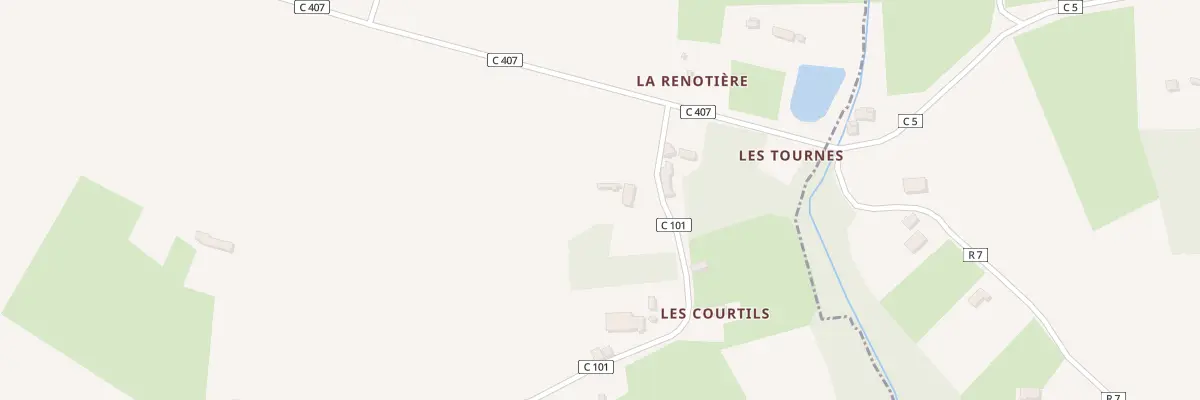 Plan du 1 Les Tournes à Chemiré-le-Gaudin