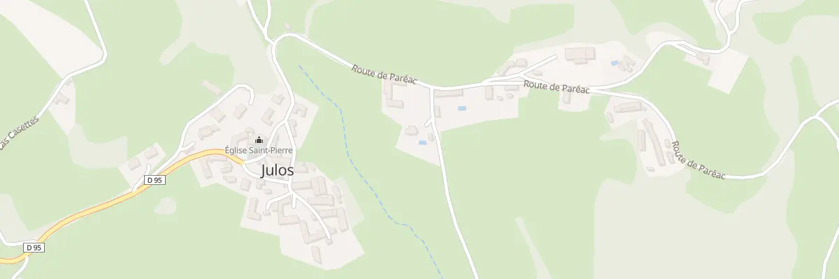Plan du 8 Rte de Pareac à Julos