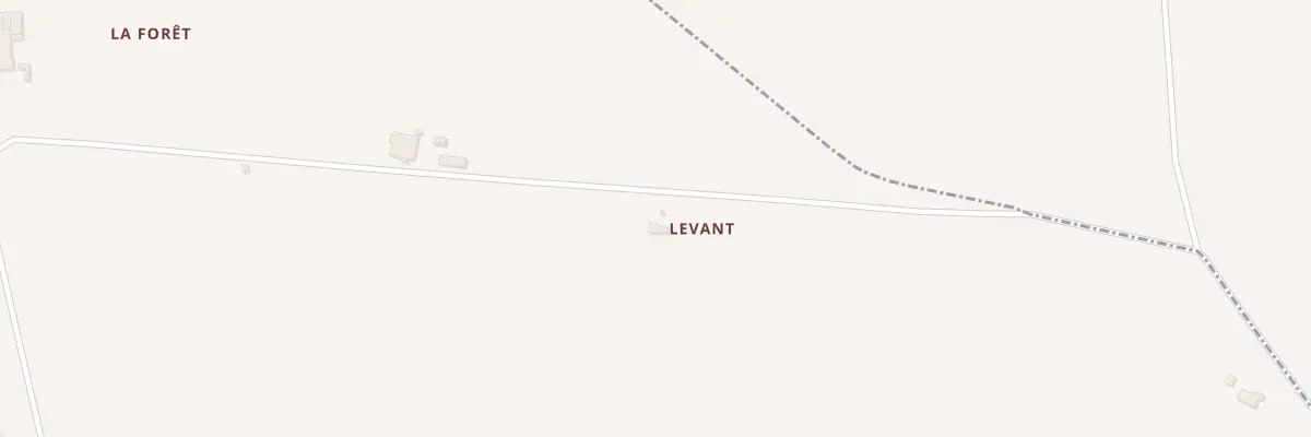 Plan du 1 Levant à Saint-Hilaire-de-la-Noaille