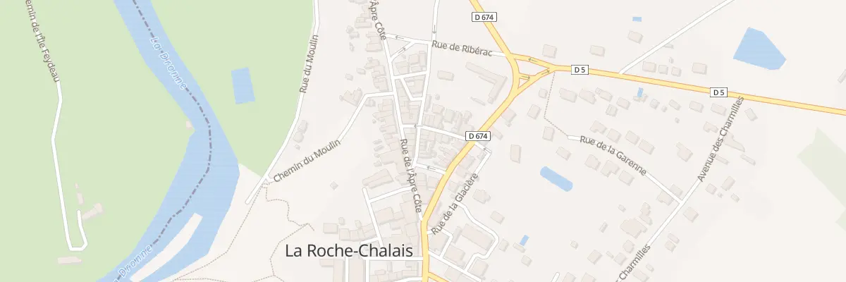 Plan du 8 Rue de la Fontaine à La Roche-Chalais