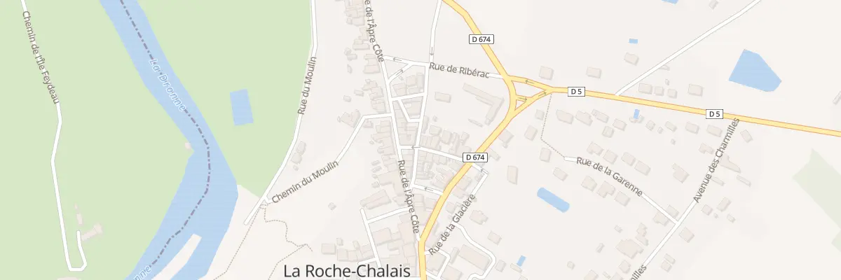 Plan du 1 Rue Traversière à La Roche-Chalais