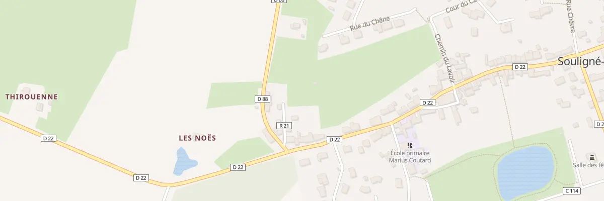 Plan du 46 Rue Saint Rigomer à Souligné-Flacé