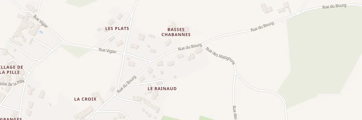 Plan du 5245 Le Rainaud à Champmillon