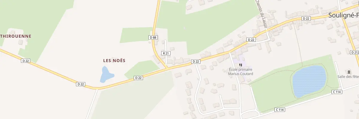 Plan du 44 Rue Saint Rigomer à Souligné-Flacé
