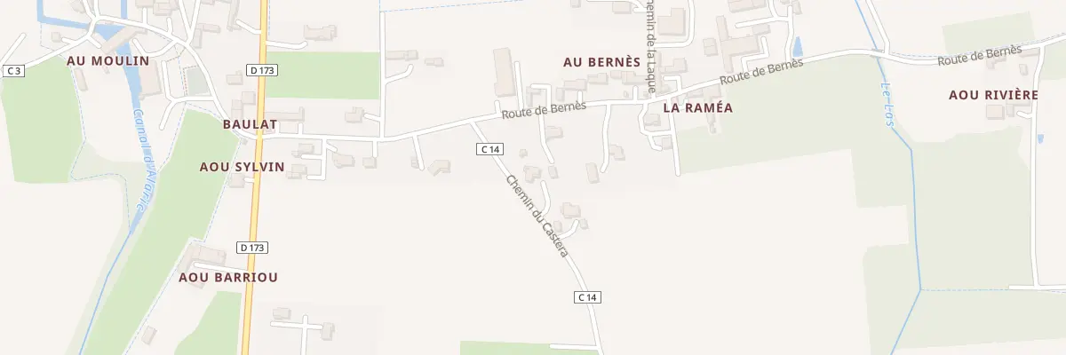 Plan du 1 Chem du Castera à Jû-Belloc