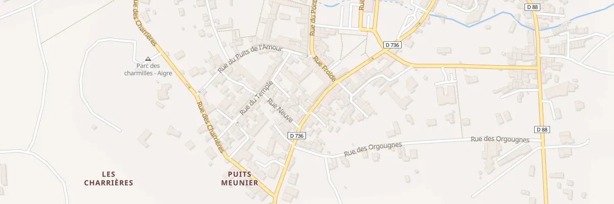 Plan du 2 Rue de la Gendarmerie à Aigre