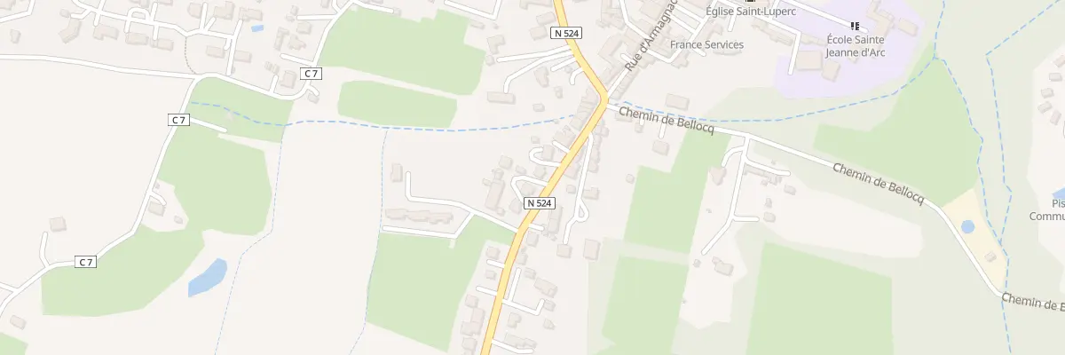 Plan du 90 Rte d’Eauze à Gabarret