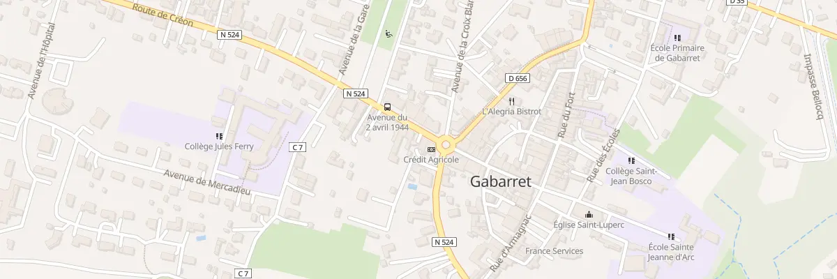 Plan du 29 Av du 21 Avril 1944 à Gabarret