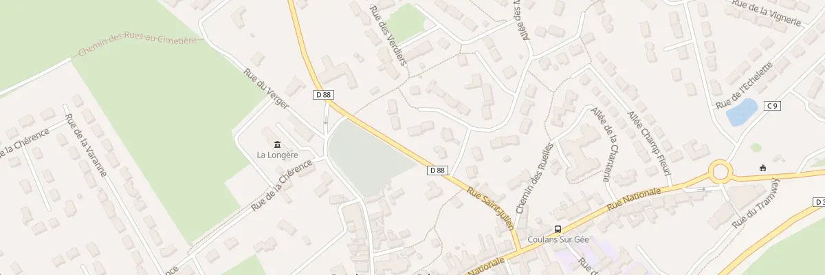 Plan du 5 All des Hirondelles à Coulans-sur-Gée