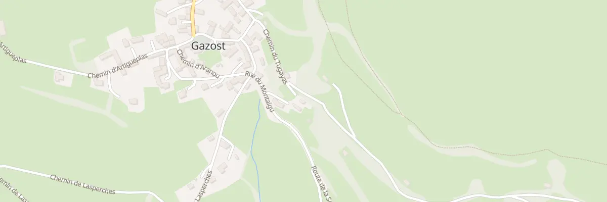 Plan du 2 Che du Tugayas à Gazost