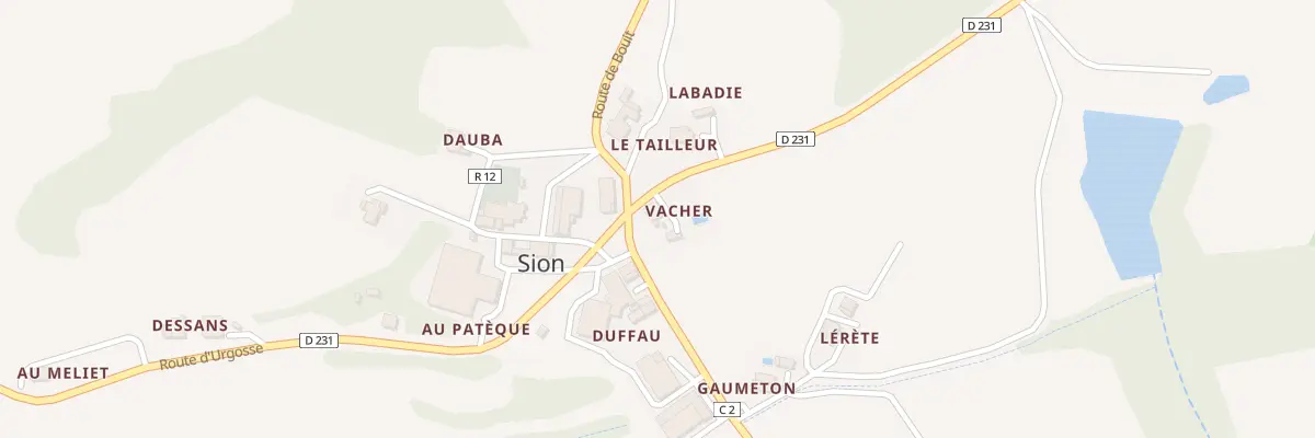 Plan du 5007 Vacher à Sion