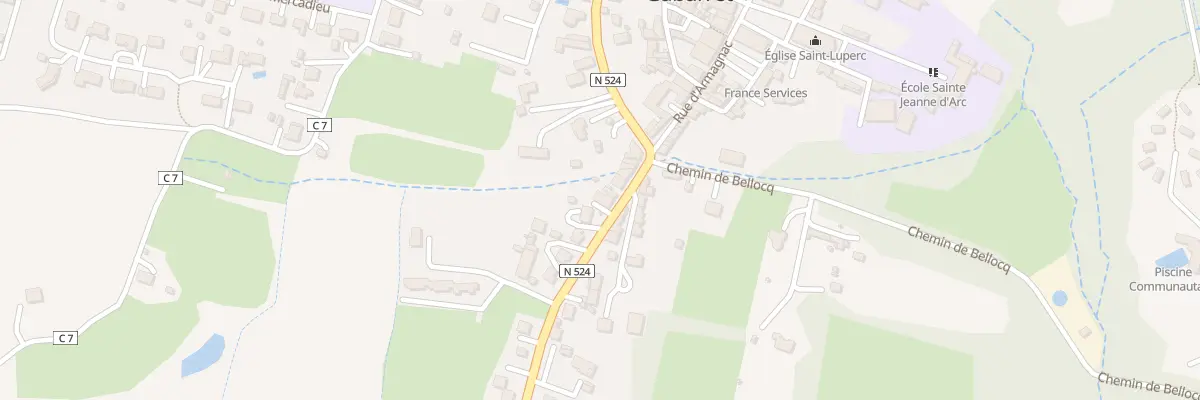 Plan du 54 Rte d’Eauze à Gabarret