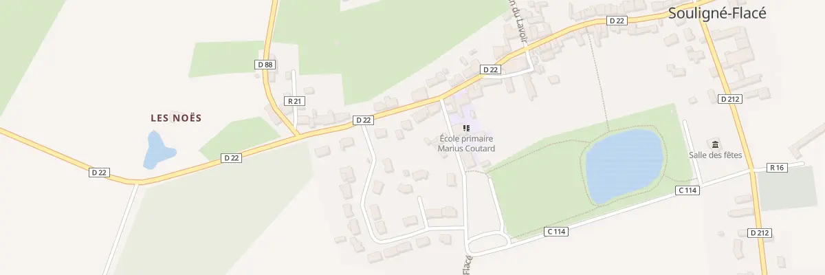 Plan du 31 Rue Saint Rigomer à Souligné-Flacé