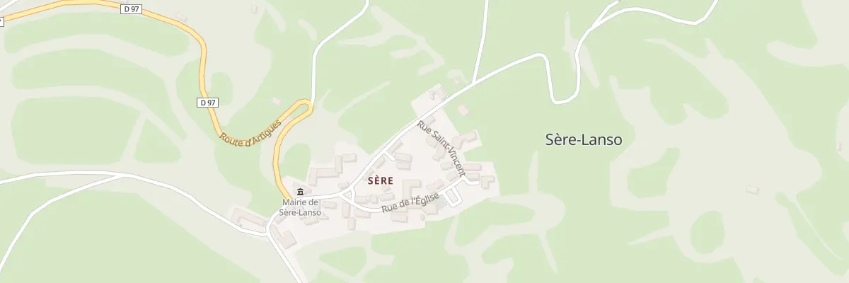Plan du 5014 Le Village à Sère-Lanso